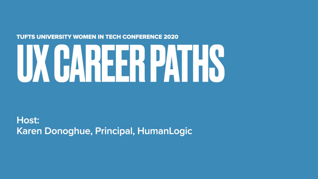 UX Career Paths Women in Tech 2020
